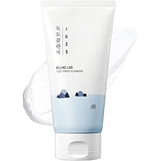ROUND LAB 1025 Dokdo Cleanser 5.07 Fl Oz, Low pH Facial Cleanser for Sensitive Skin, Rich Soft Bubbles for Deep Cleansing and Makeup Removal, Hydrating Face Wash with Deep Sea Water, Korean Skin Care