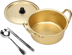 AHIER Korean Ramen Cooking Pot (6.3 inch, Double Handle)