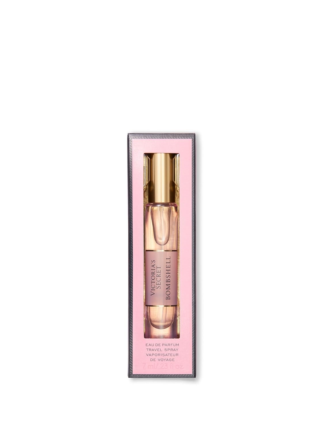 Victoria's Secret Bombshell Eau de Parfum Travel Spray, Notes of Purple Passion Fruit, Shangri-La Peony &amp; Vanilla Orchid, Mini Perfumes for Women (0.23 oz)